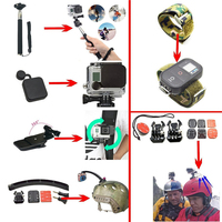 Usine OEM 50-en-1 Action Camera Accessoires Kit Portable Flexible Support Nettoyage Ventouse Tête Sangle Vélo Mont Floaty