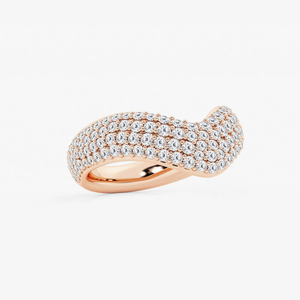 Anillo de Moda con Diamante Redondo Creado en Laboratorio, 1.50 Quilates de Peso Total, Oro Sólido de 14K o 18K, Joyería Fina Elegante, Anillo de Declaración para Mujer - Product Image 2