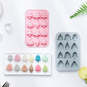 Moules en silicone de Noël Mini moules en silicone pour la cuisson de biscuits Gummy Candy Chocolate,Jelly,Pet <span class=keywords><strong>Dog</strong></span> Treats <span class=keywords><strong>Mold</strong></span> - Product Image 2