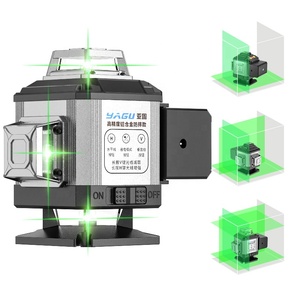 Niveau laser 12 lignes Outil de construction extérieur Niveau laser vert 4d à nivellement automatique 360 rotatif à 16 lignes - Product Image 3