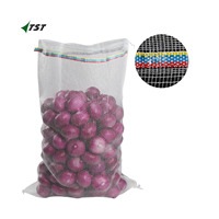 Groente-netzakken PP Ui Aardappel Kool Knoflook Netzak Exporteur 5kg 10kg 25kg 50kg Aangepaste Verpakking