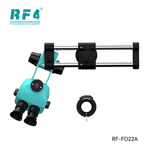 RF4 7-50x 三目立体显微镜 FO22 双臂支架 144 LED 环形灯 0.5x CTV 镜头 IP53 级防护等級 LCD 显示屏 - Product Image 5