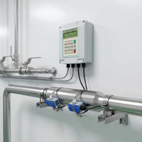 Medidor de Flujo Ultrasónico de Líquido KFBST para Agua Refrigerada, Precisión del 1%, Tipo Abrazadera, con Salida RS485, Modelo BSTTUF-2000S OEM