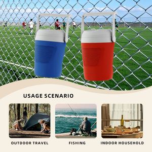Wholesale Custom Logo 4L Barrel Shaped Portable Cooler Box Non-slip Handle Lightweight Plastic Cooler Box - Product Image 6