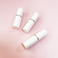 Faible Quantité Minimale De Commande Blanc Couleur Cylindre Blanc Perle Rouge À Lèvres Tube de Rouge À Lèvres Contenant Emballage