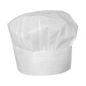Cappello da Chef Bianco HENDI, 10 Pezzi, 300x(H)230mm, Attrezzatura per Cucina Commerciale - Product Image 1