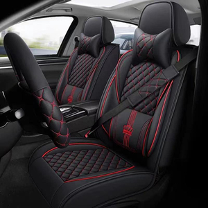 Juego Completo de Fundas de Asiento de Coche de Lujo Universales ADL de 5 Piezas, Material de PU, Compatible con Ford Transit Van Truck Renault Peugeot Opel <span class=keywords><strong>Vivar</strong></span> Lorry - Product Image 5