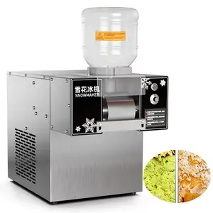 60kg/24H Smoothie Machine Snow Ice Making Machine Snowflake Shaved Continuous Snowflake Ice Maker 110V 360W For Dessert Shop