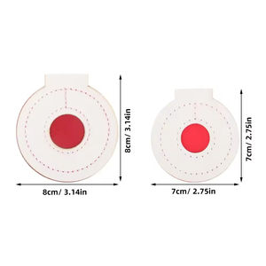 Durable PU Leather Outdoor Disc Targets Red White for <b>Shooting</b> Training & Precision Practice - Product Image 4