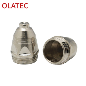 Kit d'électrodes et de buses pour torche de découpe plasma P80 avec embouts de 1,1, 1,3, 1,5 et 1,7 mm, compatible avec la découpeuse LGK100A - Product Image 1