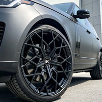 Jantes forgées Bku 5x120 20 21 22 pouces, design en maille noire de luxe, jantes sport en alliage pour Land Rover Defender Urban Range Rover