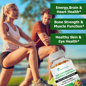 Cápsulas de Multivitaminas y Minerales Más Vendidas con Vitamina C, Energía, Salud del Corazón y Cerebro, Fuerza Ósea, Función Muscular - Product Image 4