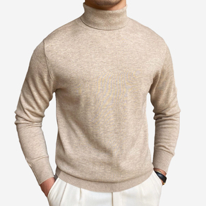 Suéter ajustado <span class=keywords><strong>de</strong></span> <span class=keywords><strong>cuello</strong></span> <span class=keywords><strong>alto</strong></span> para <span class=keywords><strong>hombre</strong></span> <span class=keywords><strong>de</strong></span> otoño e invierno, suéter <span class=keywords><strong>de</strong></span> punto <span class=keywords><strong>de</strong></span> lana para jóvenes <span class=keywords><strong>de</strong></span> alta calidad cálido británico para <span class=keywords><strong>hombre</strong></span> - Product Image 1