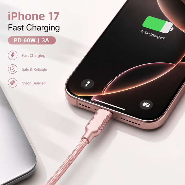 USB C 240W Charging Data Cable 40Gbps High Speed Transfer 1M Durable Nylon Braided Type-C Cable