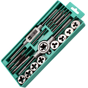 Juego de roscas y troqueles de precisión de mano, herramienta de combinación para roscado manual y dispositivo de roscado manual de apertura - Product Image 1