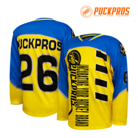 Jersey Hoki Pria Custom PUCKPROS - Layanan OEM Bendera - 100% Poliester, Cetak Transfer Panas, Anti-Bakteri, Cepat Kering, Ramah Lingkungan