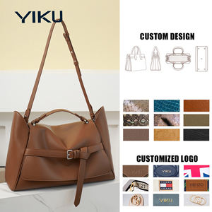 Borsa a Spalla in Vera Pelle di Lusso per Donna, <span class=keywords><strong>Design</strong></span> di Marca Famosa, Personalizzabile con Logo, Produzione ODM all'Ingrosso da YIKU Guangzhou - Product Image 6