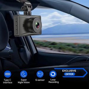 Caméra de tableau de bord universelle à double objectif pour voitures avec enregistreur DVR mobile avant/arrière 2K + 1080P pour preuves de sécurité - Product Image 6