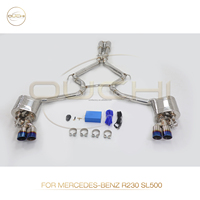 OUCHI Edelstahl Auspuff Catback Für Mercedes Benz R230 SL500 5.5L Mit Schall dämpfer ventilen Rohre Auspuff anlage