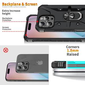 Ốp điện thoại giá đỡ từ tính cho xe hơi cho <span class=keywords><strong>iPhone</strong></span> 16 Pro Max 15 Plus 14 13 12 11 XS XR 8 7 <span class=keywords><strong>6</strong></span> vỏ bảo vệ máy ảnh chống rơi - Product Image 6