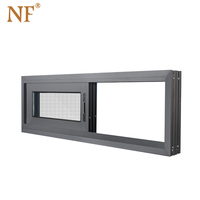 Ventana de Aluminio de Diseño Moderno a Precio Económico, Fabricada en Myanmar, con Apertura Corredera, Pantalla Plegable de Acero Inoxidable y Persiana Enrollable para Villa