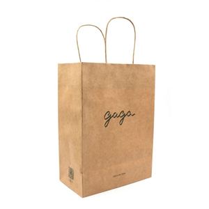 Bolsas de Compra Personalizadas de Papel Trenzado con Asas Reciclables de Color - Product Image 2