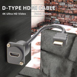 Premier Cable PCM-0385 Conector HDMI Tipo D Macho-Hembra para Montaje en Panel, Contactos de Cobre Chapados en Oro, con Clasificación IP - Product Image 2