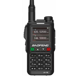 Baofeng UV-18M PCプログラミング緊急警報通話ワイヤレス長距離送信機プロフェッショナルブラック8Wハンドヘルドトランシーバー - Product Image 1