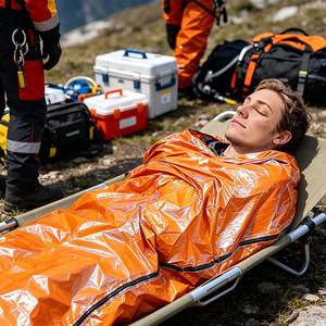 Saco <span class=keywords><strong>de</strong></span> <span class=keywords><strong>Dormir</strong></span> Polar <span class=keywords><strong>Everest</strong></span> <span class=keywords><strong>de</strong></span> Emergencia, Portátil, Ligero, Cálido, para 3 Estaciones, Resistente al Viento, Unisex, para Camping, Escalada y Senderismo - Product Image 2