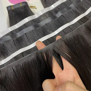 Injected Pu Beautiful Seamless Hair Extensions Silk Weft Popular Invisible Tape Ins