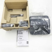 Mesin cetak Brother PT-D600 pembuat Label terhubung PC dengan Label 24mm