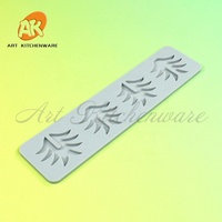 Moule en silicone en forme de feuille d'ananas AK pour chocolat, décoration de gâteaux, pâtisserie, outils de cuisine, pâtisserie personnalisée