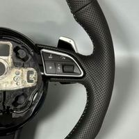Volant de voiture pour Audi B8 B9 C8 A3 A5 A6 A8 Q5 Q7 R8 TTRS C6 C7 S4 8V BP Q3 RS3 RS6, volant en cuir noir