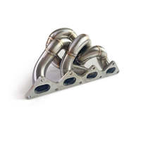 Colector de escape de acero inoxidable de alto rendimiento, tubo de bajada y silenciador para Mitsubishi Lancer Evo IV 2.0T 1996-2003