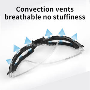 نظارات واقية رياضية مضادة للضباب من البولي كربونات لحماية العينين للاستخدام في الألعاب الهوائية والبناء، طراز هانتو HT2013، بيع مباشر من المصنع - Product Image 4