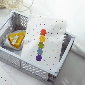 ถุงกระดาษคราฟท์สีขาวเป็นมิตรกับสิ่งแวดล้อมริบบิ้นพิมพ์ดิจิตอลอุปกรณ์เสริมสำหรับใช้ในซูเปอร์มาร์เก็ต - Product Image 5