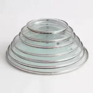 2021 China factory hot sales G type tempered glass lid glass pot lid cookware glass lid