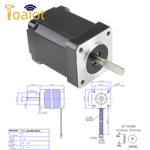 Kit de moteur pas à pas Micron 6x42mm 36mm 0,5Nm de couple, axe de 5mm pour imprimante 3D - Product Image 4