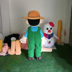 Пользовательские взрослый персонаж мультфильм фермер фрукты овощи и животные талисман костюмы - Product Image 4