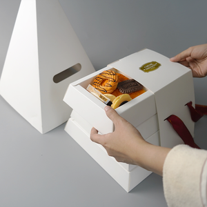PACKINWAY Boîte d'Emballage Pyramide Sur Mesure, Petite Boîte en Forme de Pyramide pour Gâteaux, Emballage Triangle - Product Image 6