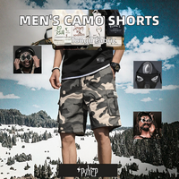 Shorts cargo d'été pour hommes, brodés, vintage, respirants, décontractés, amples, avec cordon de serrage, grandes tailles M-5XL
