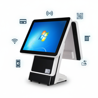 Moniteur tactile POS LCD noir de 15 pouces, best-seller pour la vente au détail