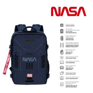 Karactermania For NASA Spaceship-Mercury <b>Backpack</b> Underseat Cabin Bag 40x20x25cm, Dark Blue - Product Image 2