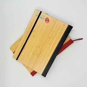 Bamboo Notebook 30x21.5x2cm With Strap Eco Friendly Office Meeting Record Book Business Diary Gift Set - Product Image 1