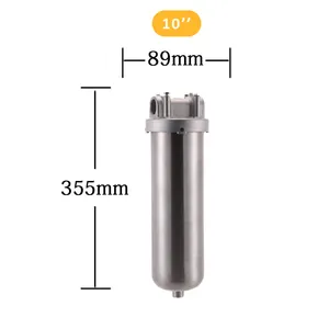 2022 Hot Koop 316/304 Rvs Filterhuis 10 Inch Filter Behuizing Voor Drinkwater Behandeling Deel