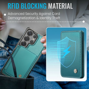 CaseMe Card Back Cover for <strong>Samsung</strong> S26 <strong>Ultra</strong> S25 S24 S23 S22 <strong>S21</strong> <strong>New</strong> Arrivals Fast Charging Wallet Cover Case - Product Image 2