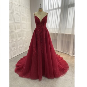 vino tinto vestido de noche sofisticada para impresionar a todos:  Alibaba.com