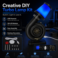Kit de lampe Turbo DIY pour projets d'impression 3D, lumière LED créative de bureau alimentée par USB 5V 2W avec interrupteur pour la décoration de bureau des créateurs