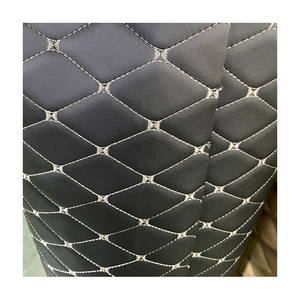 Alfombrillas de Coche Personalizadas de Cuero Sintético PVC Acolchado con <span class=keywords><strong>Microfibra</strong></span> PU Bordada (con Relleno de Esponja) - Product Image 1
