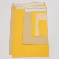 Enveloppe personnalisée à lettres de Manille Enveloppe de poche dorée A3 A4 Papier kraft Enveloppe fantaisie à documents de Manille